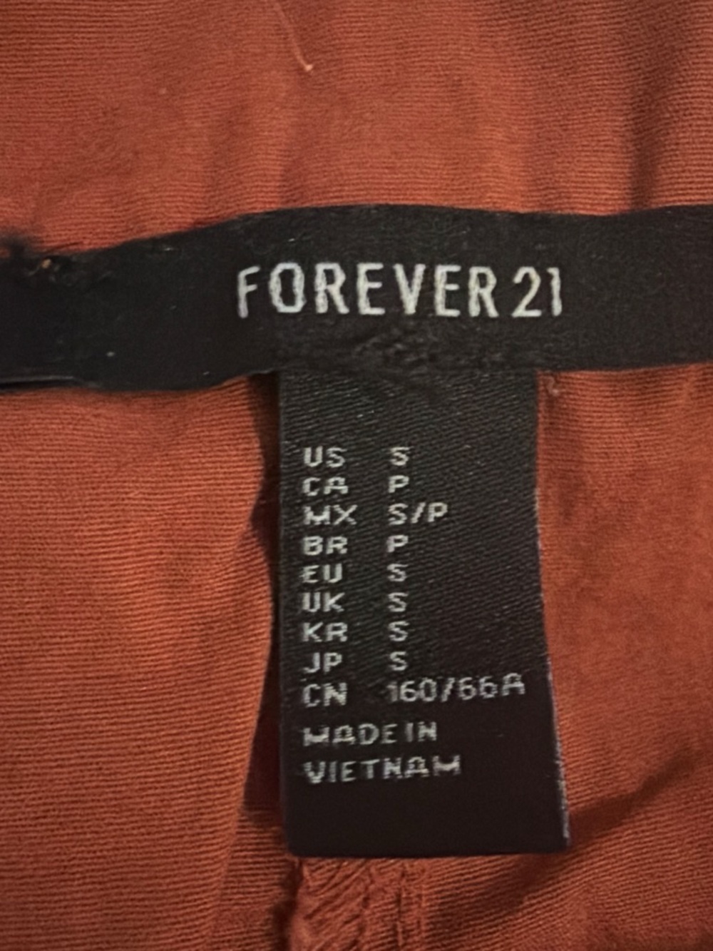Forever 21 High-Waist Rust Red Shorts - Picture 3 of 3